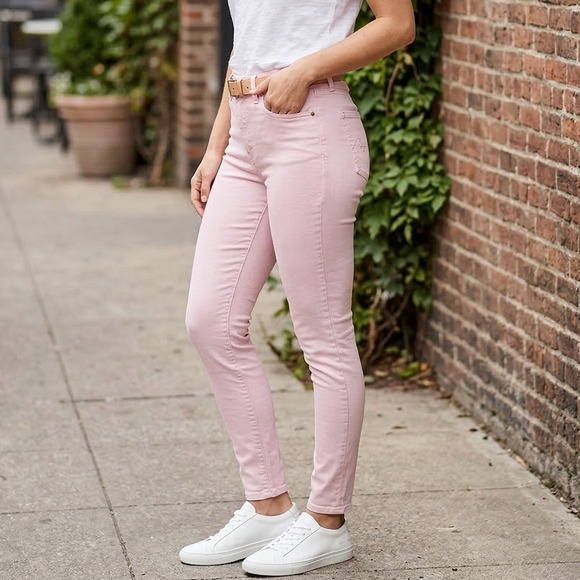 L'AGENCE Pants - L'agence Skinny High Rise Margot Pink Jeans Pants Size 25 Stretch Preppy Casual
